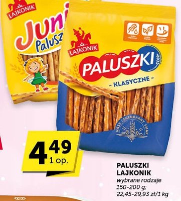 Paluszki Lajkonik wybrane rodzaje promocja w ABC