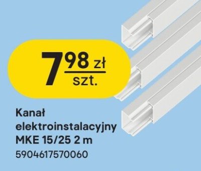 Kanał elektroinstalacyjny MKE 15/25 promocja w Castorama