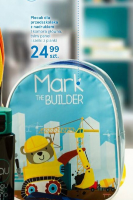 Plecak dla przedszkolaka mark the builder promocja