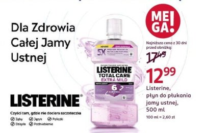Listerine, płyn do płukania jamy ustnej, 500 ml promocja w Rossmann