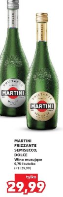 Wino musujące martini frizzante dolce promocja w Kaufland