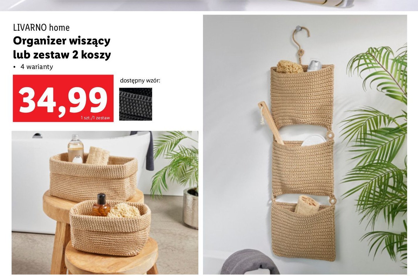 Zestaw koszy LIVARNO HOME promocja