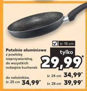 Patelnia aluminiowa 18 cm promocja w Kaufland