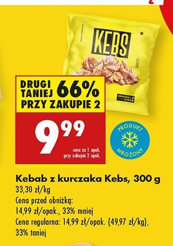 Kebab z kurczaka Kebs promocja w Biedronka