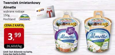 Twarożek śmietankowy promocja w Market Point