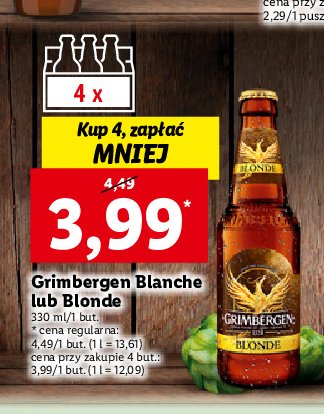 Piwo Grimbergen blonde promocje