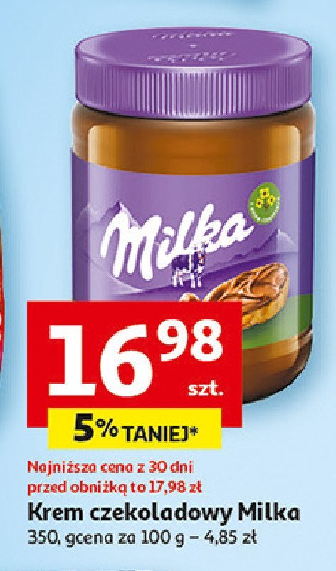 Krem czekoladowo-orzechowy Milka promocja w Auchan
