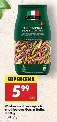 Makaron strozzapreti multicolore Gustobello promocja