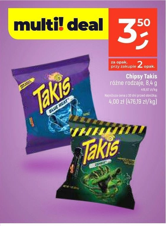 Chipsy zombie Takis promocja w Dealz