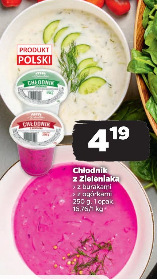 Chłodnik z ogórkami Z ZIELENIAKA NETTO promocja