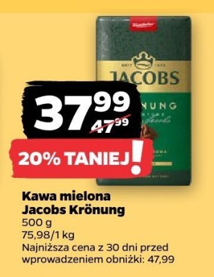 Kawa mielona Krönung promocja w Netto