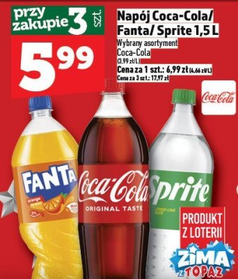 Napój Sprite 1,5L promocja w TOPAZ