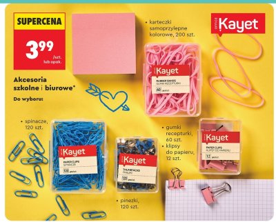 Gumki recepturki Kayet, 60 szt. promocja w Biedronka