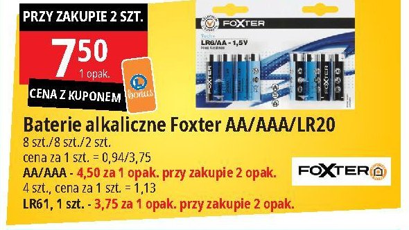 Baterie alkaiczne lr03 Foxter promocja