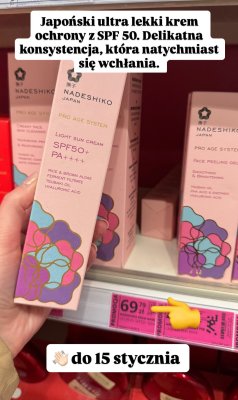 Krem ochronny Light Sun Cream SPF50+ PA++++ promocja w Hebe