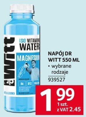Napój Vitamin Water Dr Witt Magnesium promocja w Selgros