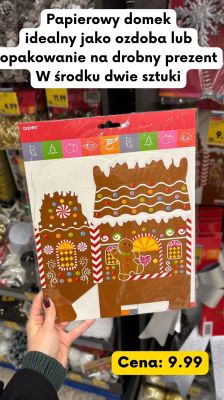 Papierowy domek  promocja w Kaufland