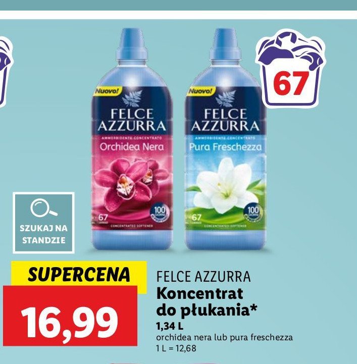 Koncentrat do płukania orchidea nera Felce azzurra promocja w Lidl