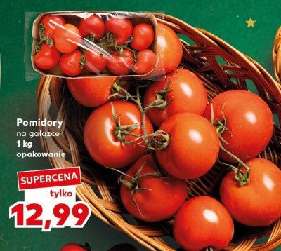 Pomidory na gałązce 1 kg opakowanie promocja w Kaufland