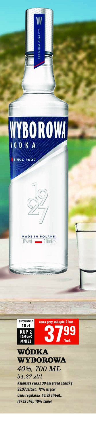 Wódka Wyborowa vodka promocja w Biedronka
