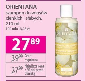 Aruwedyjski szampon jaśmin i migdałecznik Orientana promocja