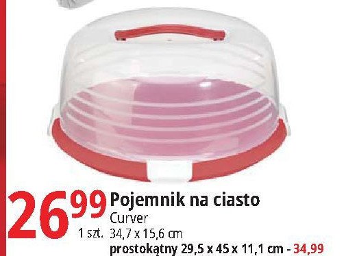 Pojemnik na ciasto p艂aski 45x29x11 Curver promocja