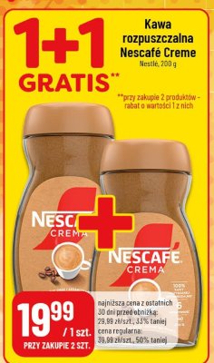 Kawa rozpuszczalna Nescafe Creme promocja w POLOmarket