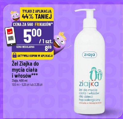 Żel Ziajka do mycia ciała i włosów promocja w POLOmarket