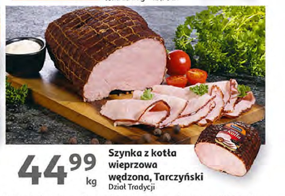 Szynka z kot艂a wieprzowa w臋dzona Tarczy艅ski promocja