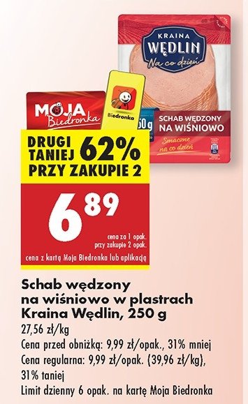 Schab w臋dzony na wi艣niowo w plastrach Kraina w臋dlin promocja