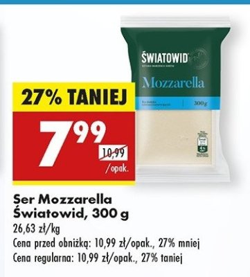 Ser mozzarella w kawałku Światowid promocja