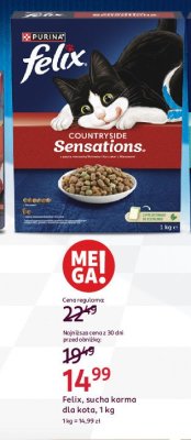 Karma dla kota z wo艂owina Purina felix sensations promocja
