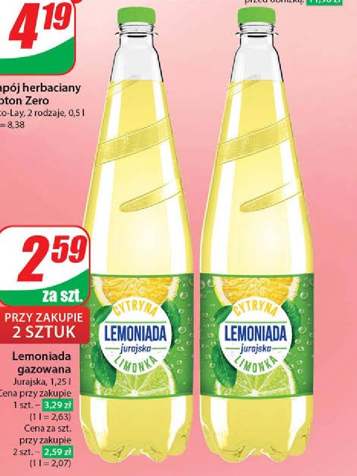Lemoniada cytryna limonka Jurajska lemoniada promocja w Supeco