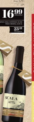 Wino Scala Merlot czerwone 0,75l promocja w POLOmarket