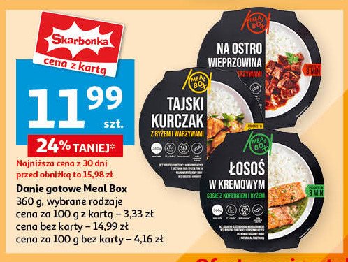 Wieprzowina na ostro z warzywami i ryżem Meal box promocja