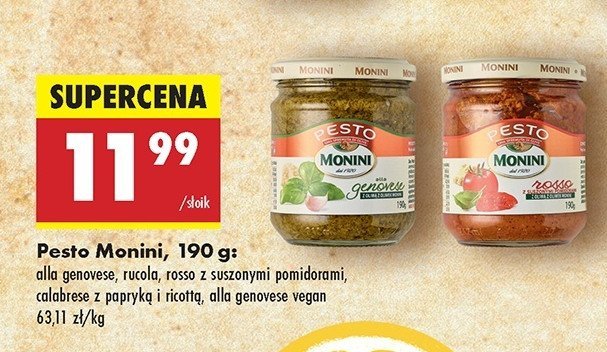 Pesto alla genovese Monini promocja