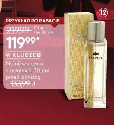 Woda toaletowa LACOSTE POUR FEMME damska promocja w Super-Pharm