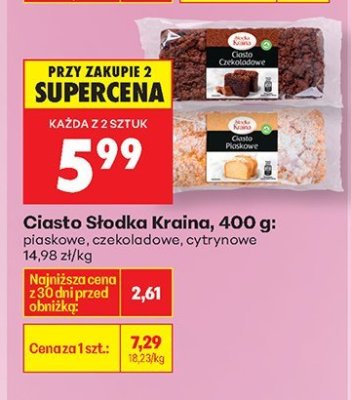 Ciasto, różne rodzaje promocja w Biedronka