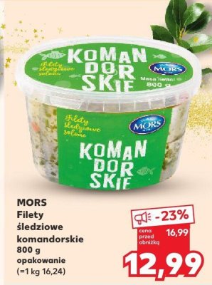 Filety śledziowe komandorskie MORS promocja w Kaufland