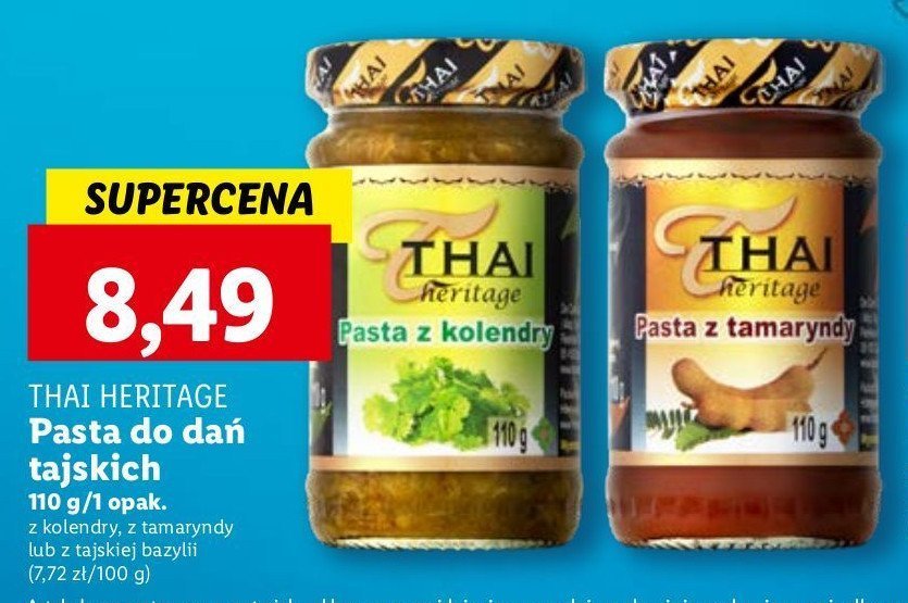 Pasta z tajskiej bazylii Thai heritage promocja