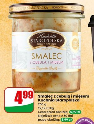 Smalec z cebulą i mięsem Kuchnia Staropolska promocja w Dino