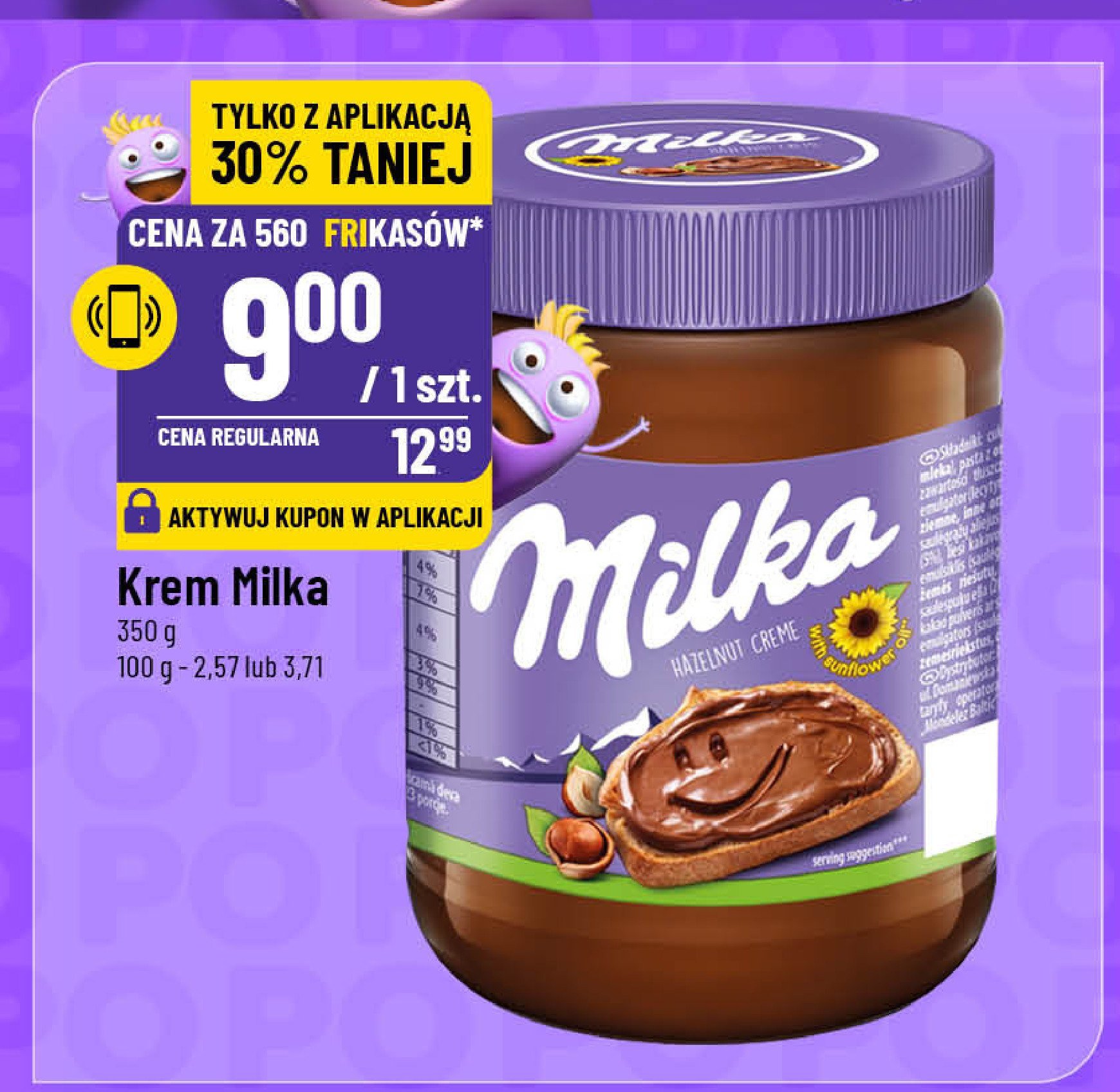 Krem czekoladowo-orzechowy Milka promocja