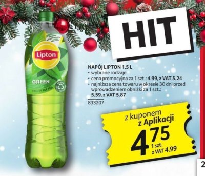 Napój Lipton 1.5L promocja w Selgros