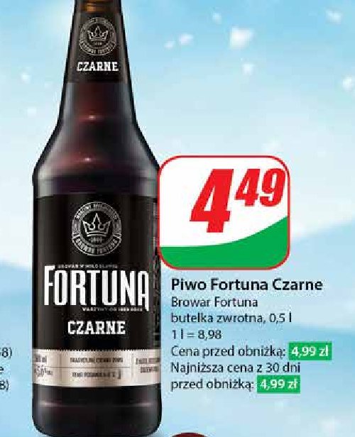 Piwo Fortuna czarne Browar fortuna promocja