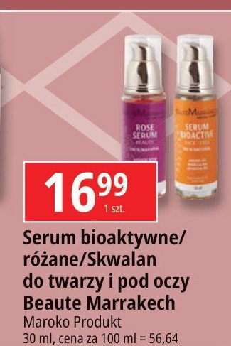 Serum do twarzy bio active regenerujące Beaute marrakech promocja