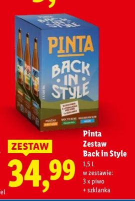 Piwo Pinta Zestaw Back in Style promocja w Lidl