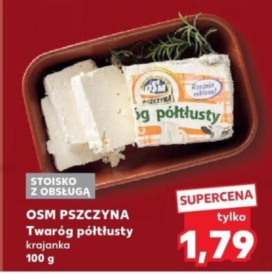 Twaróg półtłusty krajanka 100 g promocja w Kaufland