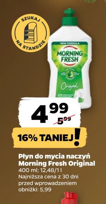 Płyn do naczyń original Morning fresh promocja