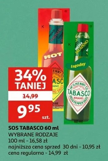 Sos pepper sauce Tabasco promocja