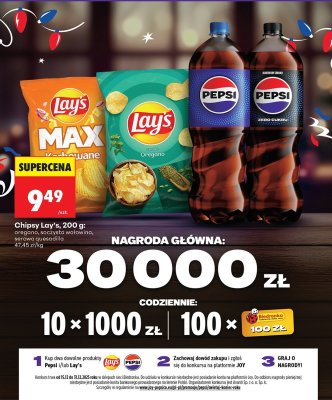 Chipsy Lay's oregano promocja w Biedronka